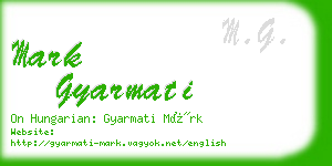 mark gyarmati business card